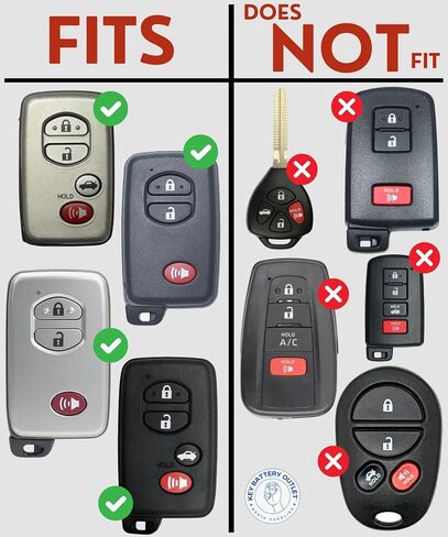 Key Fob Battery for Toyota Lexus Subaru CR1632 (2 Pack) OEM Remote Replacement Camry Highlander BRZ 4Runner Prius C Venza LX GX RX Smart Key (HYQ14ACX) Check Fitment Guide in Saudi Arabia