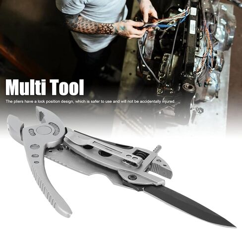 مفتاح ربط متعدد المهام قابل للتعديل، متعدد الأدوات للتخييم، كماشة، مفك براغي، كماشة، مجموعة معدات الطوارئ للنجاة، يمكن استخدامها في الهواء الطلق، والبقاء على قيد الحياة، والتخييم، والصيد والمشي لمسافات طويلة in Kuwait