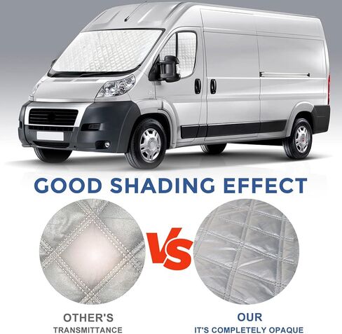 مجموعة 3 مظلات للزجاج الأمامي لـ 2014-2024 Ram ProMaster، مظلة جانبية معزولة للمقعد الأمامي لجميع المواسم، عاكس للأشعة فوق البنفسجية لحماية الخصوصية in Kuwait