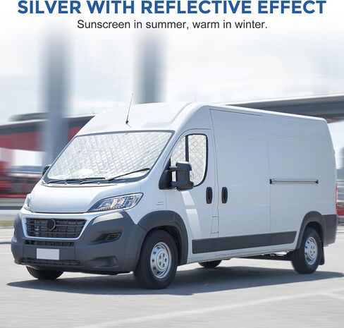 مجموعة 3 مظلات للزجاج الأمامي لـ 2014-2024 Ram ProMaster، مظلة جانبية معزولة للمقعد الأمامي لجميع المواسم، عاكس للأشعة فوق البنفسجية لحماية الخصوصية in Kuwait
