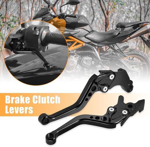 Motoforti Adjustable Brake Clutch Levers for Honda CBR500R 2013-2018 Black Aluminum Alloy 1 Pair in Saudi Arabia