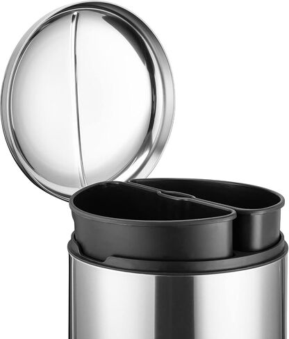 GAOMON Trash Can, 2 x 4 Gal Dual Garbage Can & Recycle Bin, 2 Compartments, Includes 2 Removable Inner Buckets, Soft Close Lid and Airtight, for Home, Office, Business in Saudi Arabia
