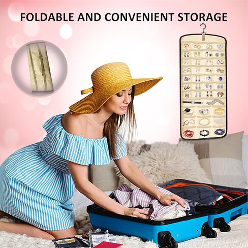 منظمات وتخزين المجوهرات المعلقة من SUSIN - منظم حلق معلق لباب الخزانة - حامل شماعة مجوهرات كبير لقلادة الخاتم in Kuwait