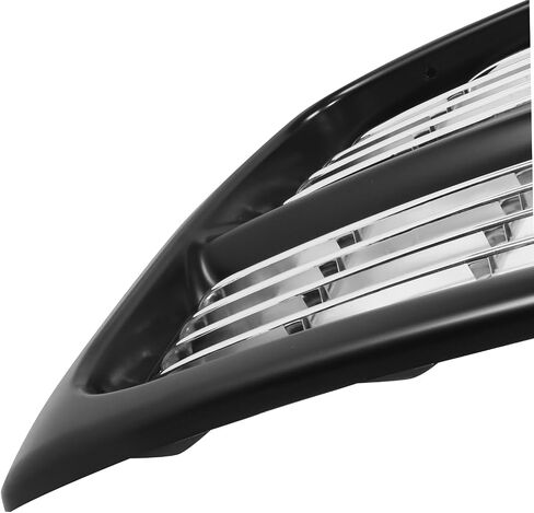 DNA MOTORING OE Style Horizontal Slats Grille Grill، CH1200259، متوافق مع 02-05 دودج رام 1500/2500 / 3500 بيك اب، كروم/أسود، OEM-GR-CH1200259 in Saudi Arabia
