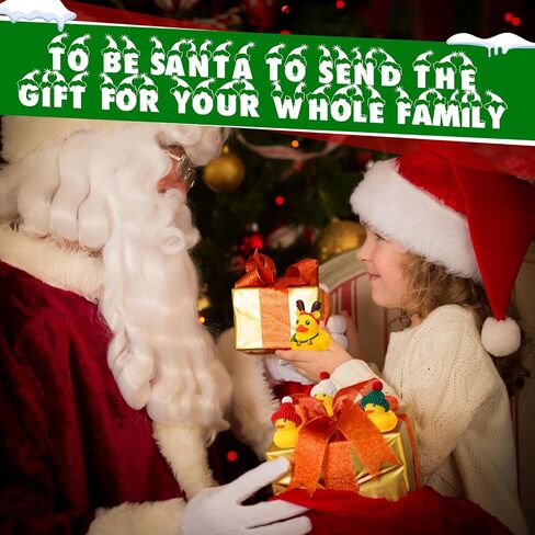Jerify 300 Pack Christmas Rubber Duck Bath Floaters Bulk Hat Scarf Elk Snowman Santa Claus Multi Style Rubber Duck Xmas Winter Gift Bag Filler (Cute) in Saudi Arabia