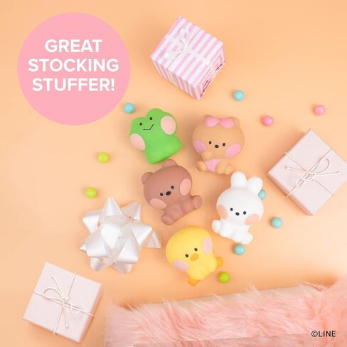 Hamee LINE Friends minini Cute Capsule Squishy (LINE Friends - Series 1) Water Filled [Box Mini Fidget Stuffer Birthday Gift Bag, Party Favor, Basket Filler, Stress Relief Toy] - 1 Pc (Mystery Blind) in Saudi Arabia