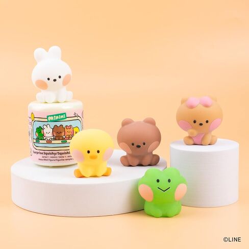 Hamee LINE Friends minini Cute Capsule Squishy (LINE Friends - Series 1) Water Filled [Box Mini Fidget Stuffer Birthday Gift Bag, Party Favor, Basket Filler, Stress Relief Toy] - 1 Pc (Mystery Blind) in Saudi Arabia