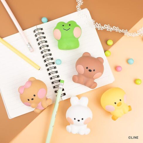 Hamee LINE Friends minini Cute Capsule Squishy (LINE Friends - Series 1) Water Filled [Box Mini Fidget Stuffer Birthday Gift Bag, Party Favor, Basket Filler, Stress Relief Toy] - 1 Pc (Mystery Blind) in Saudi Arabia