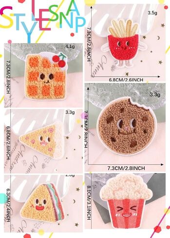 4 PCS Embroidered Patches Fashionable Patterns Patch, Self-Adhesive Stitching Ironing DIY Accessories Suitable for Various Clothing Such as Clothes, Hats, Dresses, Bags, Jeans, etc Cat Patch in Saudi Arabia