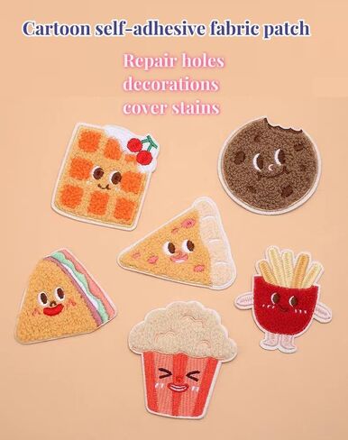 4 PCS Embroidered Patches Fashionable Patterns Patch, Self-Adhesive Stitching Ironing DIY Accessories Suitable for Various Clothing Such as Clothes, Hats, Dresses, Bags, Jeans, etc Cat Patch in Saudi Arabia