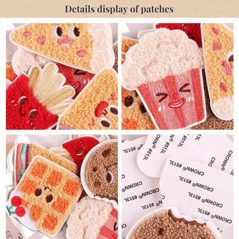 4 PCS Embroidered Patches Fashionable Patterns Patch, Self-Adhesive Stitching Ironing DIY Accessories Suitable for Various Clothing Such as Clothes, Hats, Dresses, Bags, Jeans, etc Cat Patch in Saudi Arabia