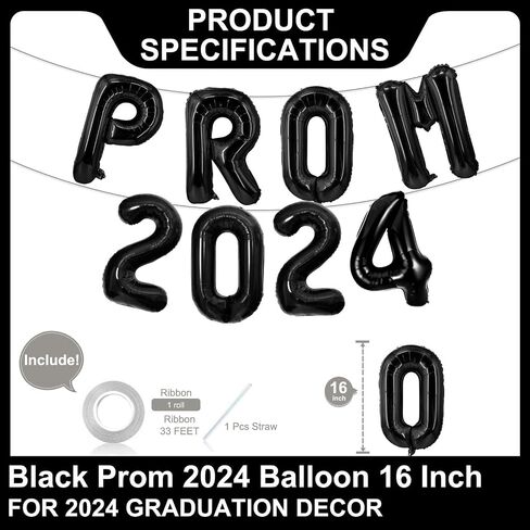 Class of 2024 Balloons Black 16 Inch Class of 2024 Party Graduation Banner Decorations Class of 2024 Graduation Balloons Party Decorations in Saudi Arabia