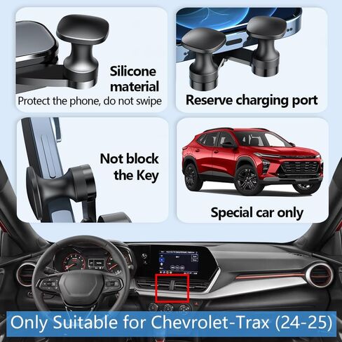 Car Phone Holder Mount for Chevy Chevrolet Trax 2024 2025 Auto Accessories Interior Decoration Mobile Cell Smartphone Bracket in Saudi Arabia