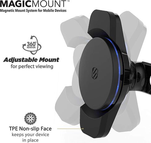 SCOSCHE MCQVP-XTET MagicMount Charge3 10W Magnetic Qi-Certified FreeFlow Wireless Vent Charging Mount in Saudi Arabia
