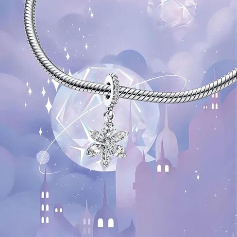 925 Sterling Silver Charms Bracelet Necklace Festive Mouse & Stocking Snowman Medallion Pendant Beads Camera Heart Map Compass Triple Charm Jewellery Gift for Women Girls at Christmas,Birthday in Saudi Arabia