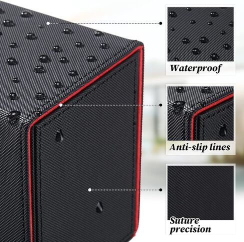 Weewooday 4 Pieces Leather Deck Card Storage Box for 400+ Cards Large Size Magnetic Cards Boxes Holding Compatible with TCG Leather Deck Card Case Boxes MTG Baseball Hockey Gaming Sports Cards in Saudi Arabia