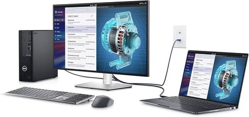 شاشة U3223QE UltraSharp Dell مقاس 32 بوصة بدقة 4K UHD WLED LCD - شاشة Dell مقاس 16:9 مقاس 32 بوصة مع سلك طاقة + كابل USB A-C + كابل USB C-C + كابل DisplayPort + قطعة قماش من الألياف الدقيقة متضمنة in Kuwait