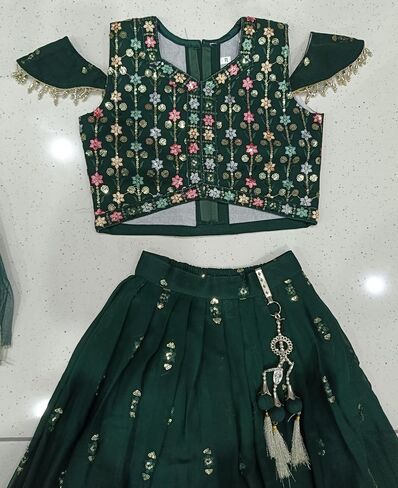 Kids Indian Dress for Girls Lehenga Choli, Handwork Embriodery in Saudi Arabia