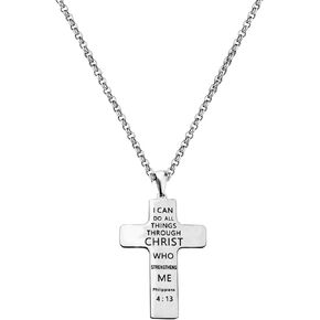 Inspirational Bible Verse Phil 4 13 Necklace I Can Do All Things Sports Athletes Necklaces Team Gifts