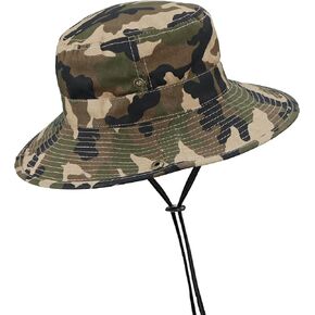 Kids Sun-Bucket-Hat Boys-Camouflage Outdoor-Fishing-Hat Packable for 7-14 Years