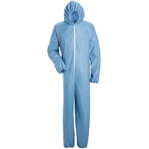 Bulwark Flame Resistant PVC Coated Chemical Splash Disposable Hooded Coverall