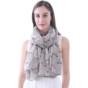 Border Terrier Dog Print Women's Scarf Shawl Wrap Lightweight