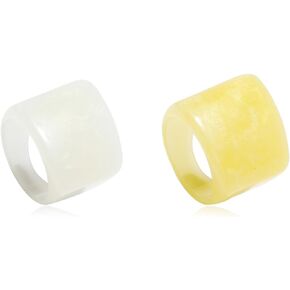 Multicolor Resin Chunky Rings,Acrylic Resin Rings Exaggerated Knuckle Finger Rings Vintage Simple Charm Geometric Rings Jewelry Gifts for Women Teen Girls