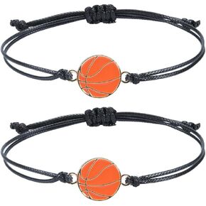 Matching Bracelets for Best Friends BFF Friendship Birthday Christmas Gifts for 2 Boys girls Sport Soccer Basketball Gift