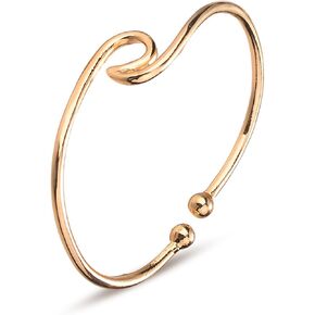 Bohemia Ocean Wave Bracelet Wave bangle Wire wrap Gold Silver Sea Wave Island Surfer Cuff Adjustable Bracelet
