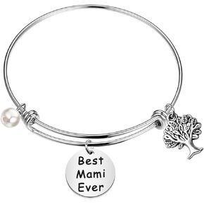 CENWA Mami Gift Best Mami Ever Bracelet Mothers Day Gift Mami Present Mami Birthday Gift