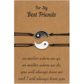 Anniversary Birthday Gift Matching Bracelet for Couple BFF Bracelets for 2 Best Friends Pinky Promise Bracelets for Husband and Wife Forever Bracelet Set for BF and GF