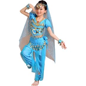 Children Indian Belly Dance Girl Costume Halloween Performance Sets