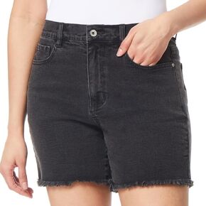 WallFlower Women's Dad Midi Denim Shorts 5" High-Rise Insta Vintage Juniors
