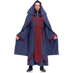 Burgschneider Dungeons & Dragons WIZARD COSTUME Adult Unisex Clothing Set | Fully Licensed by D&D | Spellbook at the ready!