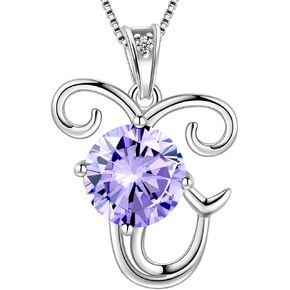 أورورا الدموع زودياك كوكبة القلائد النساء 925 فضة كريستال جوهرة قلادة زركون الميلاد مجوهرات سحر يؤرخ مجوهرات in Kuwait