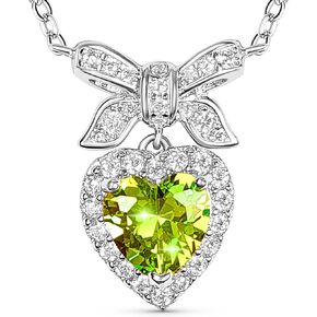 Manifest Crystal London Fine Jewelry Birthstone Necklace Genuine Created Gemstone for Women 925 Sterling Silver for Anniversary Birthday Gifts for Wife Girl Mom Daughter Grandma Friend Sister Her Jewelry Gift for Women Mother’s Day Christmas Gifts Valenti