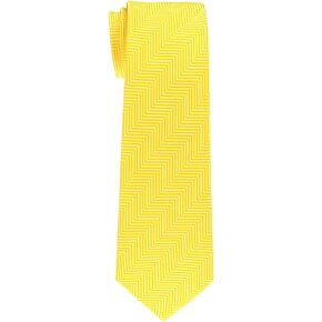 Retreez Herringbone Stripe Woven Boy's Tie - 8-10 years