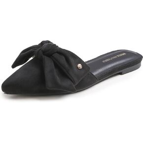 BREEZE NOUTHERLY Women's Fashion Deco Mules Slip On Backless Slide Flats