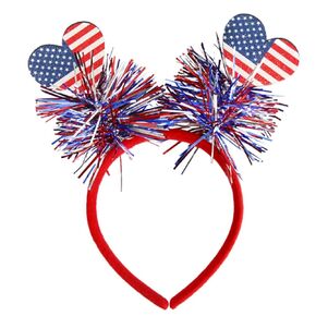 Patriotic Head Boppers Headband American Flag Hair Band Head Bands Fourth of July Hair Memorial Day Accessories Holiday Party Favors Decorations Supplies