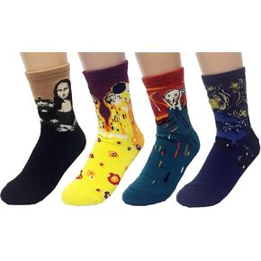 JJMax Women's Art Masterpiece Painting Collection Socks Set One Size Fits All
