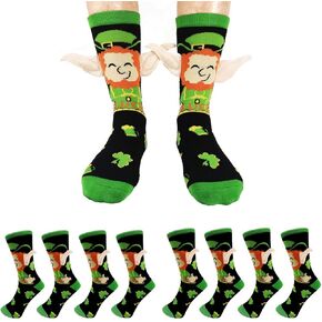 جوارب عيد القديس باتريك من ايلودي او، جوارب ايرلندية مع اذنين، جوارب لاكي نوفيلتي للرجال والنساء in Kuwait