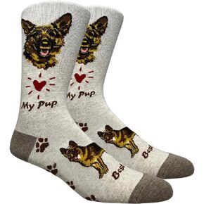FineFit Men's My Pup Dog Theme Socks