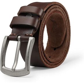 BELTER Leather Belt Mens Belts Jeans Casual Dress Full Grain Leather Big and Tall Size Available with Gift Box