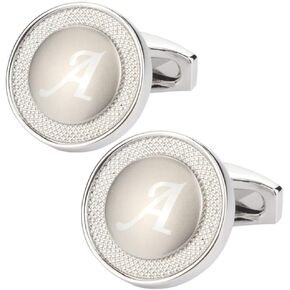 GWD Cufflinks for Men Shirt Premium Quality Personalized Initials Alphabet A-Z Gift Box