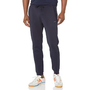 BOSS Men's Curved Logo Regular Fit Cuffed Sweatpants in Kuwait