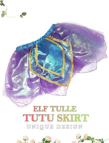 تنورة رقص كاكاكو الجنية توتو سباركلي للرقص قزم تول تنورات قصيرة للمهرجانات تنورة توتو للنساء والفتيات in Kuwait