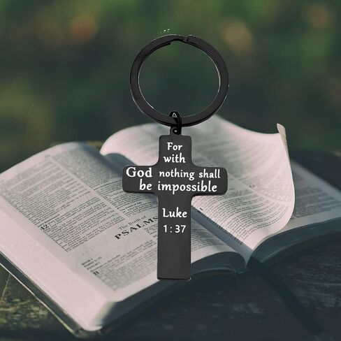 Inspirational Christian Baseball Cross Necklace Keychain Bible Verse Pendant for Boys Girls in Saudi Arabia
