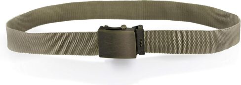 MJMP Military-style Web Belt, Adjustable belt Children Adjustable Belt,Men Casual Adjustable Belt Length (1.1" X 43", brown), Brown in Saudi Arabia
