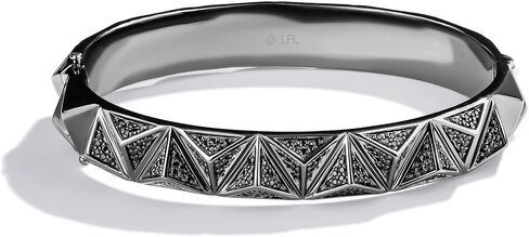 Jewelili Star Wars™ Fine Jewelry Dark Armor Women's Bracelet 1 Ct.Tw. Black Diamonds Silver with Black Rhodium in Saudi Arabia