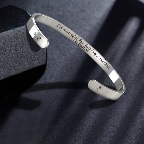 هدايا الأم للنساء أساور الكفة، هدايا للأم من ابنتها، هدايا عيد الأم لأفضل أم، هدايا عيد الأم للأم، هدايا مضحكة فريدة من نوعها سوار مجوهرات لعيد الأم/عيد الميلاد in Kuwait